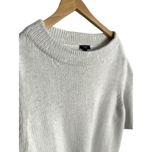 Talbots Woman Short Sleeve Knit Sweater Ivory Plus Size 1X Minimalist Neutral - Picture 2 of 6